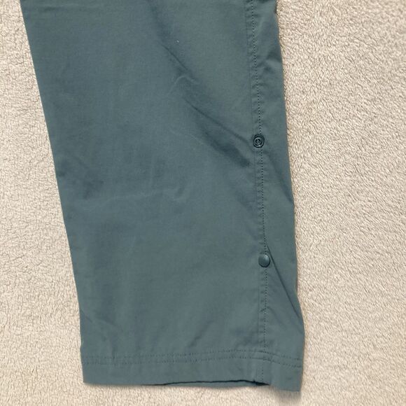 Eddie Bauer Sightscape Horizon Convertible Roll-Up Dark Green Hiking Pants 16 - Picture 3 of 9
